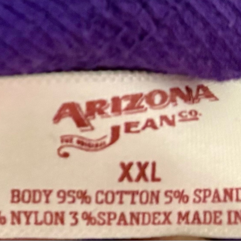 Arizona Jean Company Vibrant Purple Lace Tank Top - Picture 3 of 5